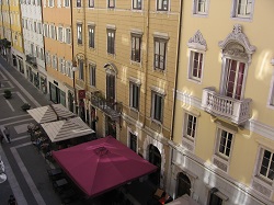 Pohled do ulice Via San Lazzaro
