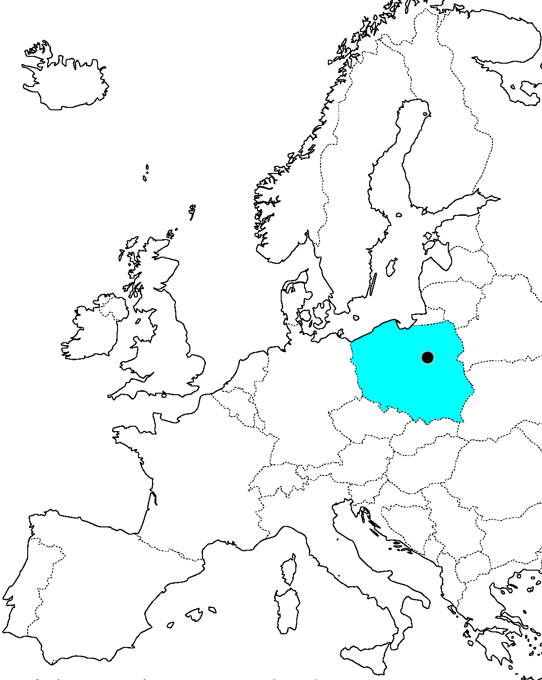Mapa Evropy