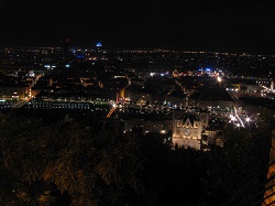 Pohled na Lyon od katedrály